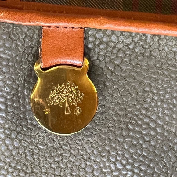 Vintage Mulberry Mole Scotch Grain & Cognac Calf Leather. Crossbody Bucket Bag. - Picture 7 of 13